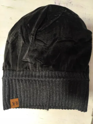 Gorro unisex negro/gris
