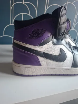 Nike Air Jordan 1 Morado Blanco
