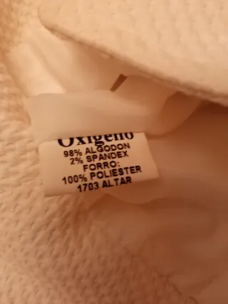 Chaqueta beige mujer