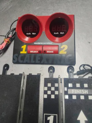 Scalextric velocímetro pista negra antigua