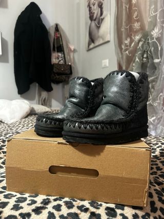 Mou stivali invernali donna neri/grigi