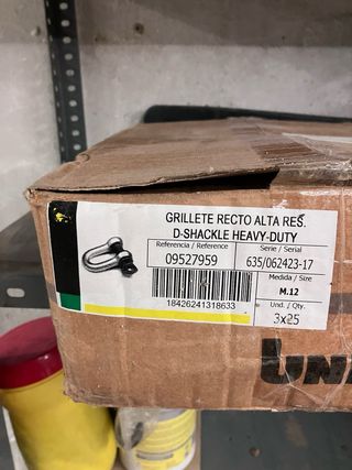 Grilletes industriales de acero