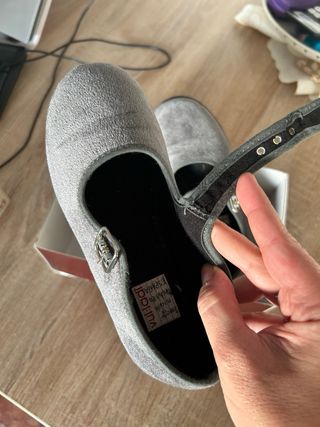 Bailarinas niña grises talla 32