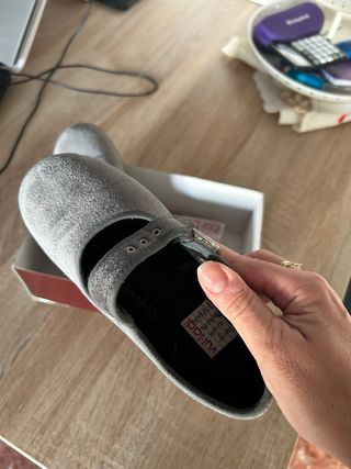 Bailarinas niña grises talla 32