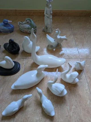 Lote Patos Cerámica/Porcelana