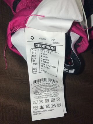Guantes de esquí Decathlon 4 años