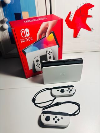 Nintendo Switch OLED Blanca.