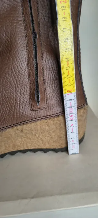 Stivali Kebel Vintage Pelle Marrone Montone