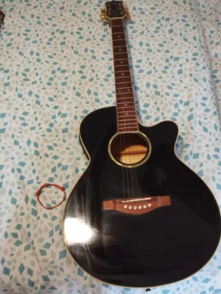 Guitarra Acústica Negra