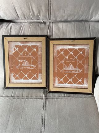 2 Cuadros Cerámica Pintados a Mano