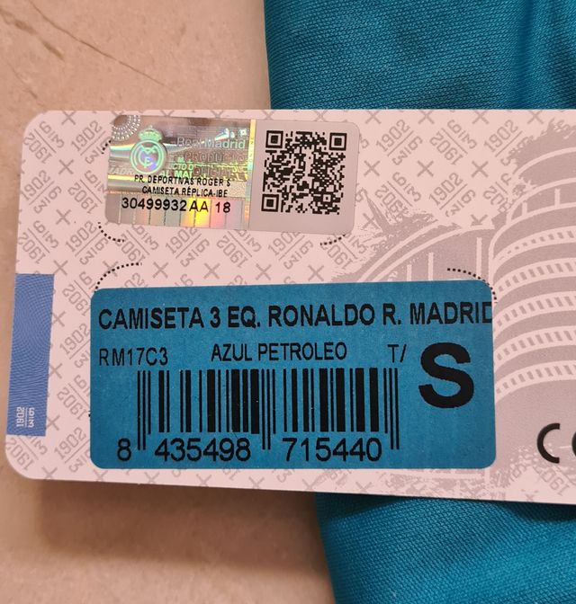 Camiseta Réplica Autorizada Real Madrid Ronaldo S