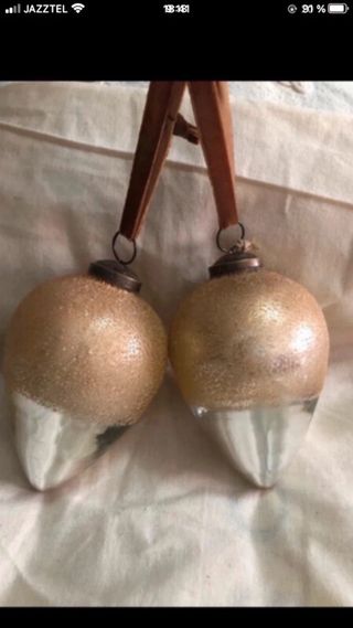 Bolas de Navidad Zara Home Doradas y Plateadas