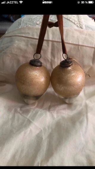 Bolas de Navidad Zara Home Doradas y Plateadas