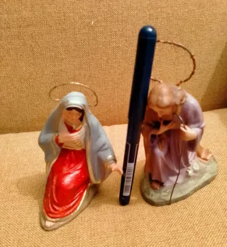 Figuras Belén antiguas de barro