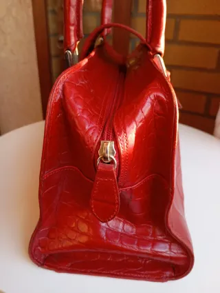 Bolso Zara Rojo Cocodrilo