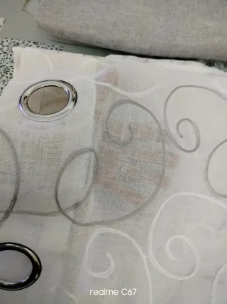 Set Tende Moderne Grigio Bianco