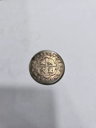 2 Reales Felipe V Plata