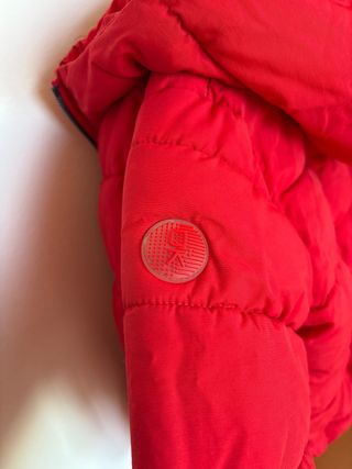 Chaqueta roja invierno niño/a 110 cm