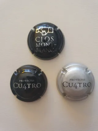 3 Chapas de Cava Clos Mont-Blanc