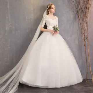 Vestido de Novia Blanco Talla Única