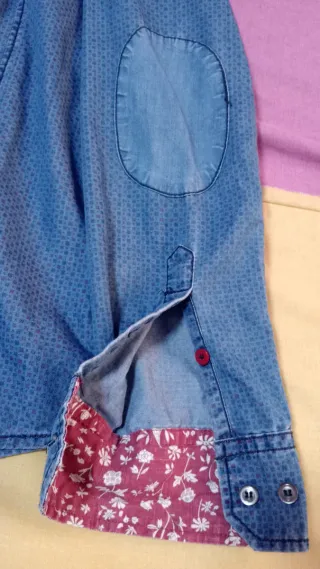 Camisa vaquera hombre azul