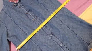 Camisa vaquera hombre azul