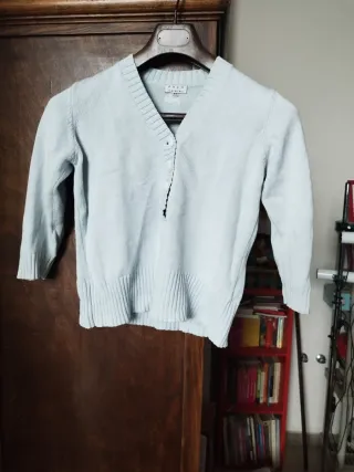 Conjunto falda vaquera y suéter algodón