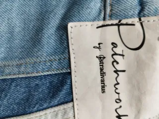 Conjunto falda vaquera y suéter algodón