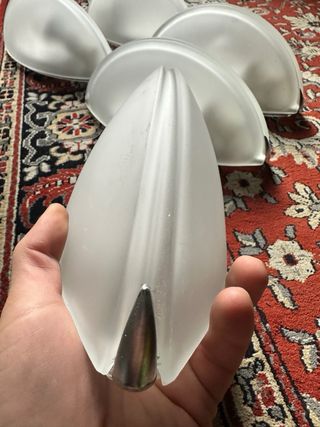 Set 5 Applique Vetro Murano Anni 80