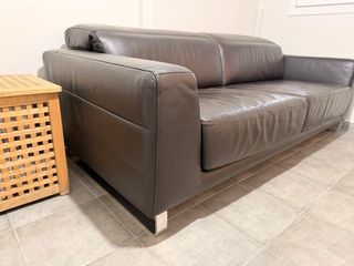 Sofá de Piel Marrón chocolate