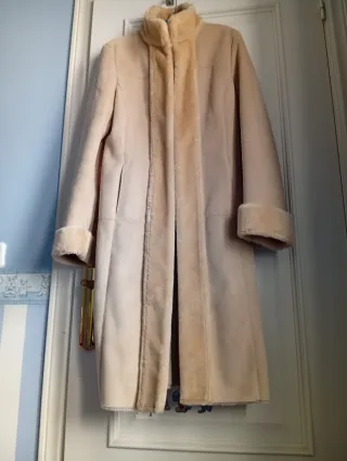 Abrigo mujer piel vuelta