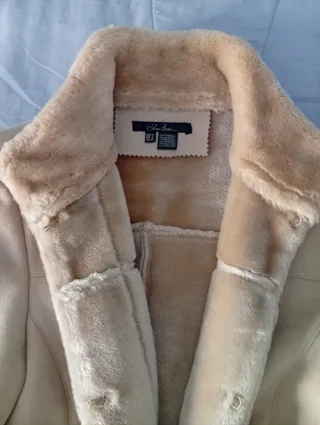 Abrigo mujer piel vuelta