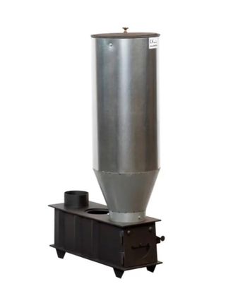 Estufa de orujo metálica