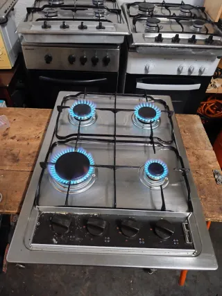 Encimera de gas butano 4 fuegos