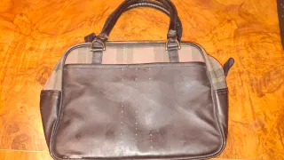 Bolso Adidas Cuadros Marrón y Verde