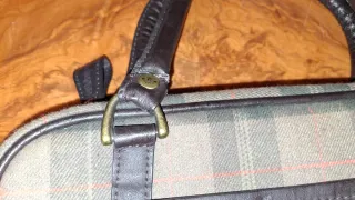 Bolso Adidas Cuadros Marrón y Verde