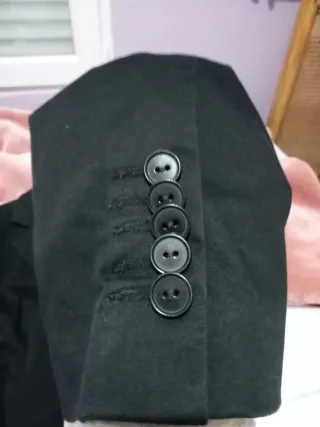 Chaqueta americana Zara negra