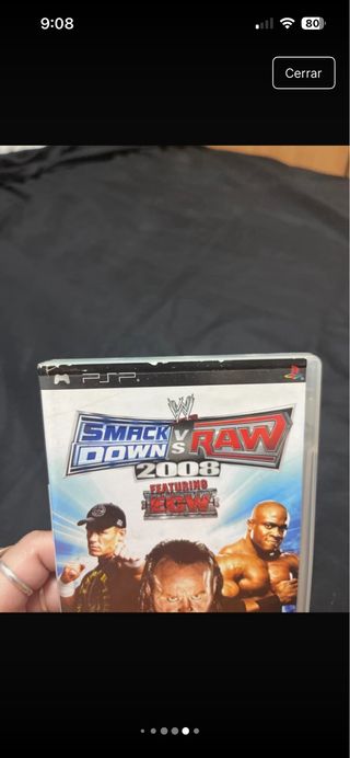 Juego PSP WWE SmackDown vs. Raw 2008