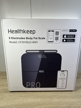 Báscula conectada WIFI y Bluetooth Healthkeep