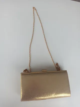 Bolso/ clutch fiesta dorado