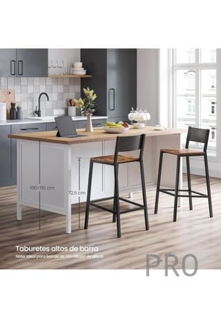 Sgabello da Bar, Set di 2, Sgabelli Alti