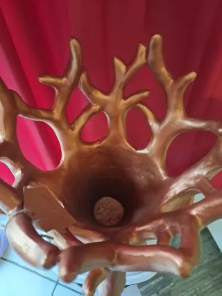 Vaso Cervo Oro Decorativo