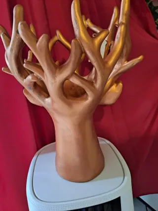 Vaso Cervo Oro Decorativo