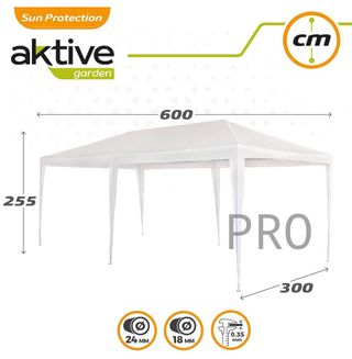 Cenador de plástico blanco - Aktive