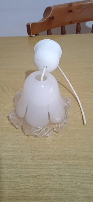 Paralume in vetro e plastica