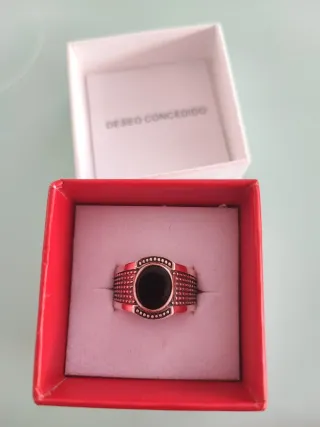 Anillo Plata con Onyx Negro