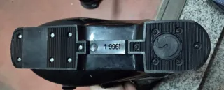 Botas de esquí negras con tubos