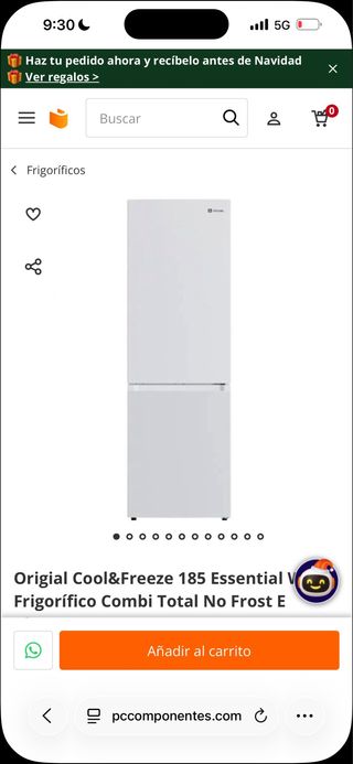 Nevera Cool&Freeze 185 Essential