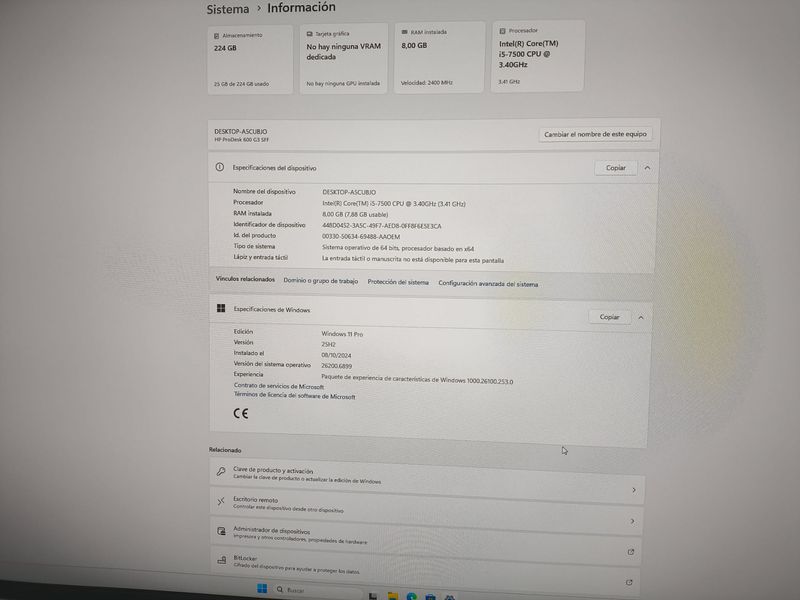 Torre HP ProDesk + Monitor Dell 27 QHD afbeelding 4