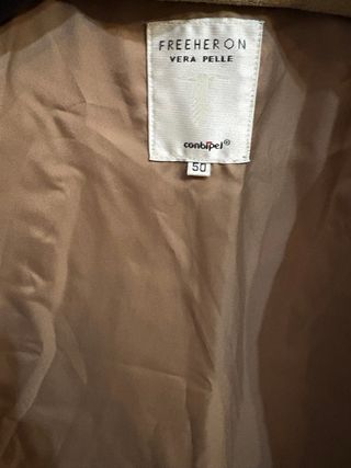 Giacca pelle scamosciata vintage uomo